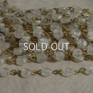 画像1: baroque coin clear beads Chain