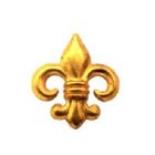 他のイメージ1: 2pcs brass Fleur De Lis prong back