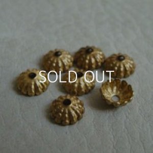 画像2: 5pcs brass 6mm Rib cap