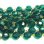画像1: Emerald acrylic beads link chain (1)