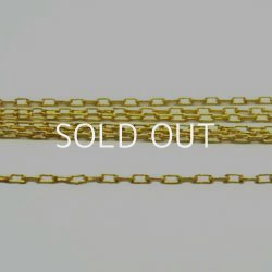 画像1: 24kt gold plate chain 1×1.8mm