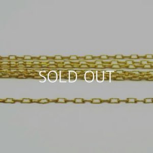 画像1: 24kt gold plate chain 1×1.8mm