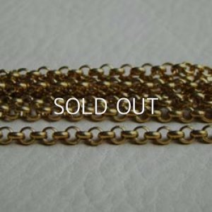 画像1: brass 3.5mm Rolo chain 