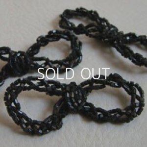 画像2: Black beaded Bow