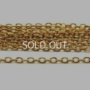 画像1: brass chain 2×1.5mm