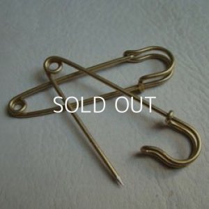 画像1: brass large kilt pin