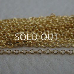 画像1: 45cm 14KT GP 1.5mm chain neck