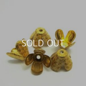 画像1: 5pcs vintage metal beads cap