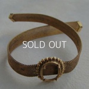 画像1: brass mesh chain choker finding