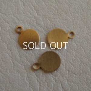 画像1: 2pcs brass 7.5mm 1R tag