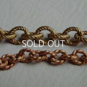 画像2: brass 7×6mm twist oval link chain 