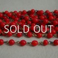 red glass beads Chain