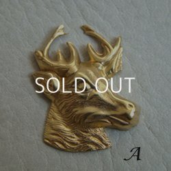 画像2: brass Stag head stamping