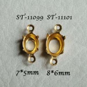 画像2: 2pcs 8×6 oval OB setting 2R