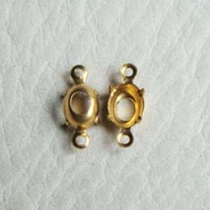 画像1: 2pcs 7×5 oval OB setting 2R