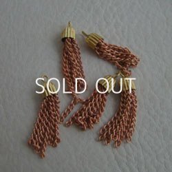 画像1: copper/brass tassel charm