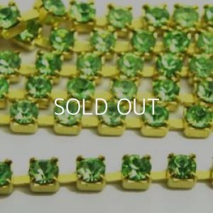 画像1: "Peridot" VSW 24pp rhine stone chain 