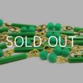 30cm green beads chain 