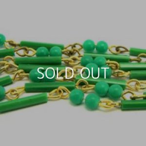 画像1: 30cm green beads chain 