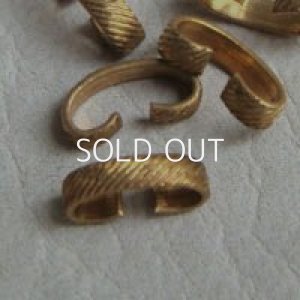 画像2: 2pcs brass textured connector