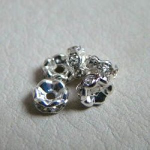 画像1: 4pcs SP 6mm rondelle