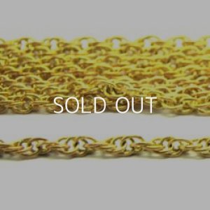 画像1: brass  1.5mm Rope chain 