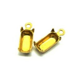 画像1: 2pcs 8×4 octagon setting 1R