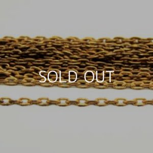 画像1: brass chain 2×1mm