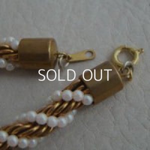 画像3: brass chain & pearl twisted finding