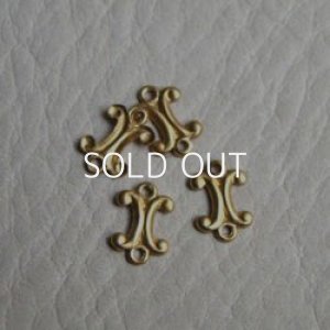 画像1: 2pcs brass "X" connector