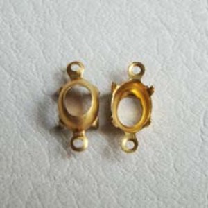 画像1: 2pcs 8×6 oval OB setting 2R