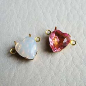 画像2: 2pcs 10×9 heart "Rose"