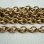 画像1: brass 10×8mm braid oval link chain  (1)