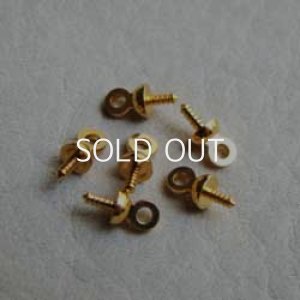画像1: brass screw eye