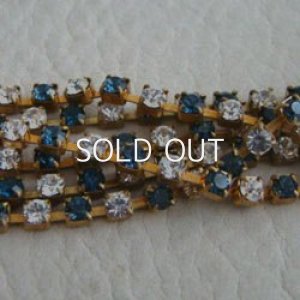 画像1: "Crystal/Montana" VSW 24pp rhinestone chain parts