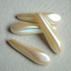 画像1: 36x10 Cream 1/2 Drilled long drop