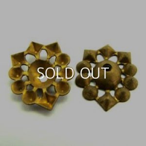 画像1: brass multi stone setting finding