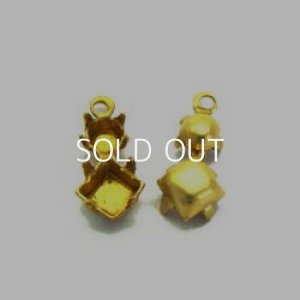 画像1: brass multi stone setting 1R