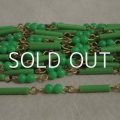 green beads link chain 