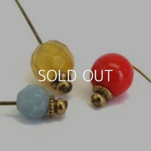 画像2: 3pcs 3mm brass textured cap
