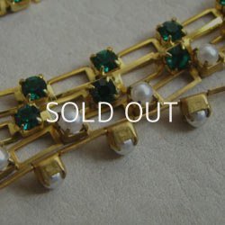 画像3: brass open link chain  "Emerald"