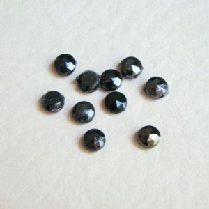 画像1: 10pcs 4.5mm "Jet Black" nailhead beads