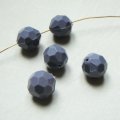 2pcs 14mm acrylic faceted beads "Gray"