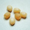 Almond nuts mold glass beads