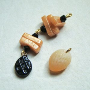 画像2: Almond nuts mold glass beads