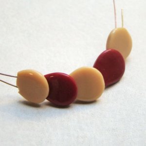 画像3: 16mm "GESG" 2-hole beads "Tan"