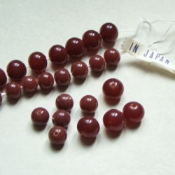 画像2: 2pcs 10mm "Maroon" beads