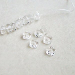 画像1: 10pcs 6x3 Crystal faceted rondelle