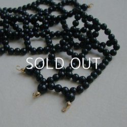 画像3: black acrylic beads woven choker finding