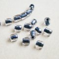 5pcs 6.5mm Navy line Crystal beads
